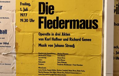 Die Oper "Die Fledermaus" von Johann Strauß war die erste Veranstaltung im damaligen Kurhaus.